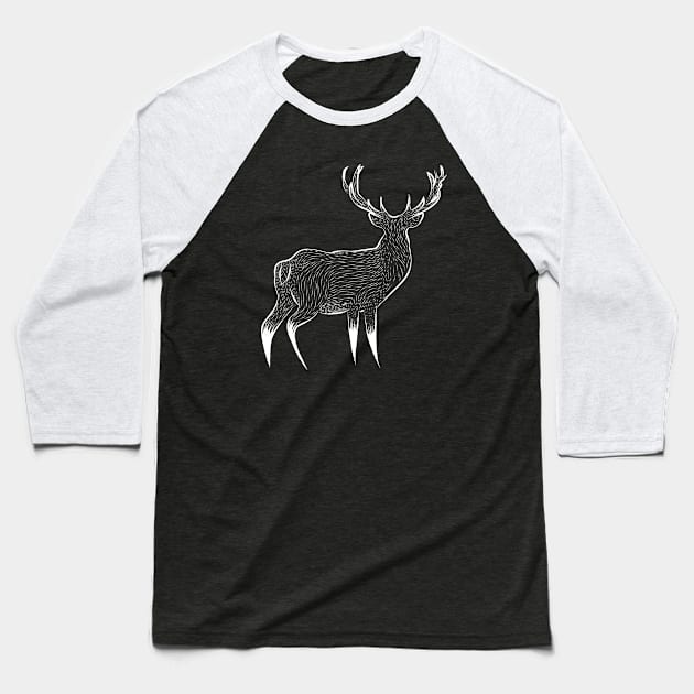 White Stag Baseball T-Shirt by Apollyon